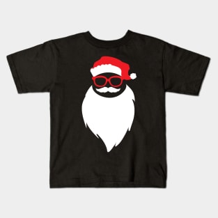 Santa Claus face with hat Kids T-Shirt